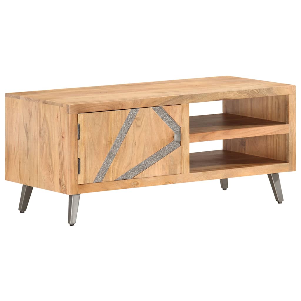 Table basse 90x45x40 cm Bois d'acacia massif - XIOS