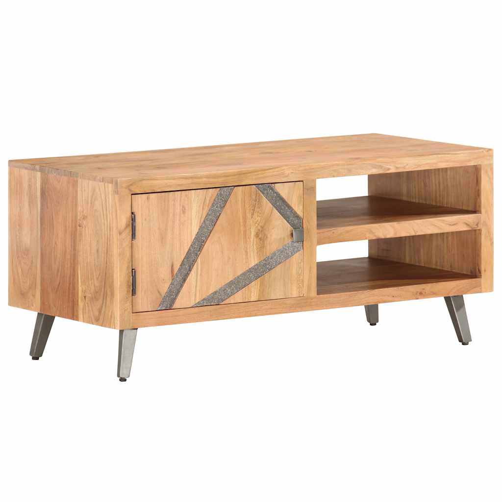 Table basse 90x45x40 cm Bois d'acacia massif - XIOS