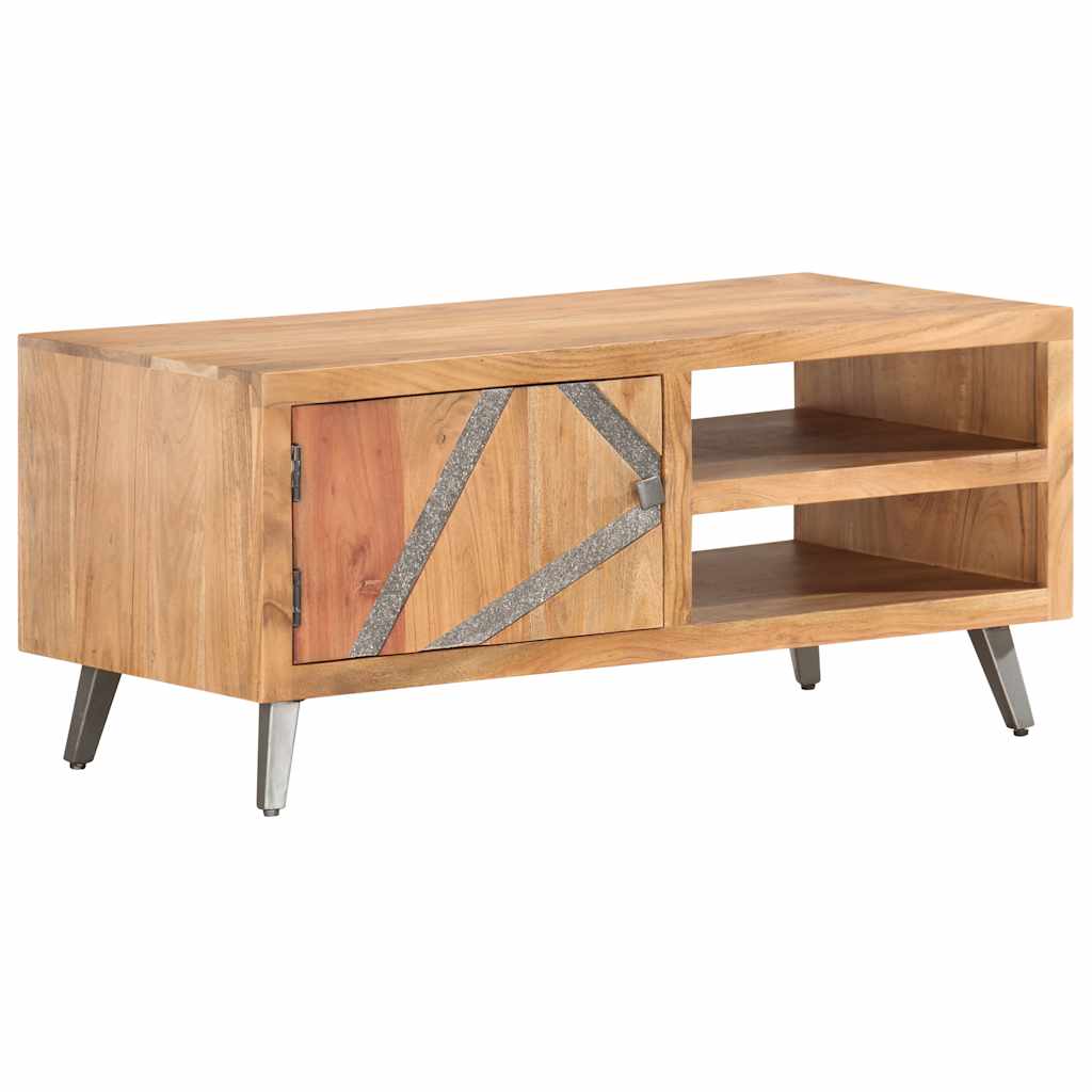 Table basse 90x45x40 cm Bois d'acacia massif - XIOS