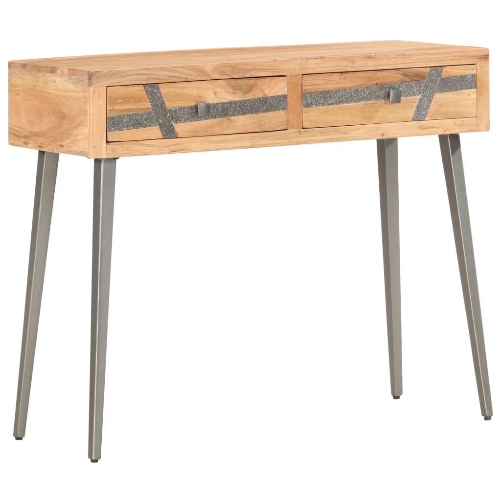 Table console 90 x 30 x 75 cm Bois d'acacia massif - XIOS