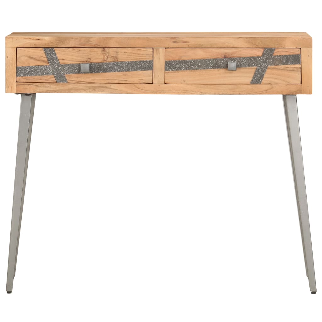 Table console 90 x 30 x 75 cm Bois d'acacia massif - XIOS