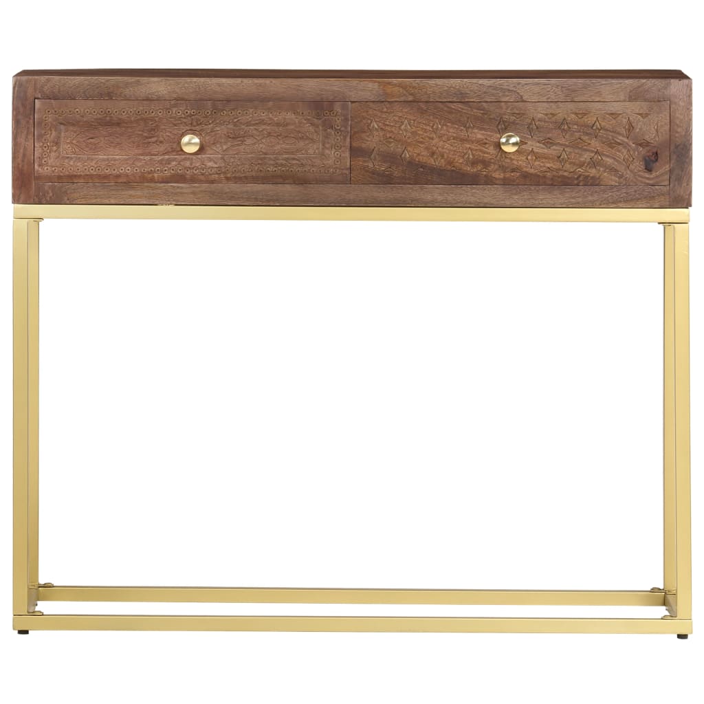 Table console 90 x 30 x 75 cm Bois de manguier massif - XIOS