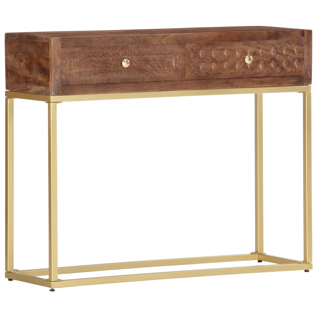 Table console 90 x 30 x 75 cm Bois de manguier massif - XIOS
