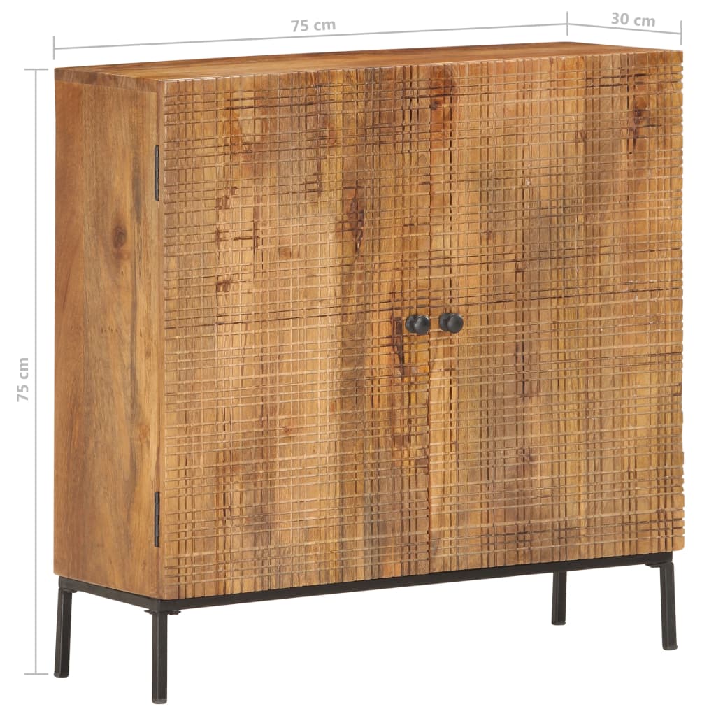 Buffet 75 x 30 x 75 cm Bois de manguier massif - XIOS