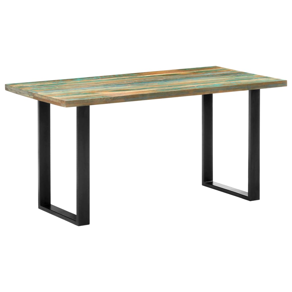Table de salle à manger 160x80x75cm Bois de récupération massif - XIOS