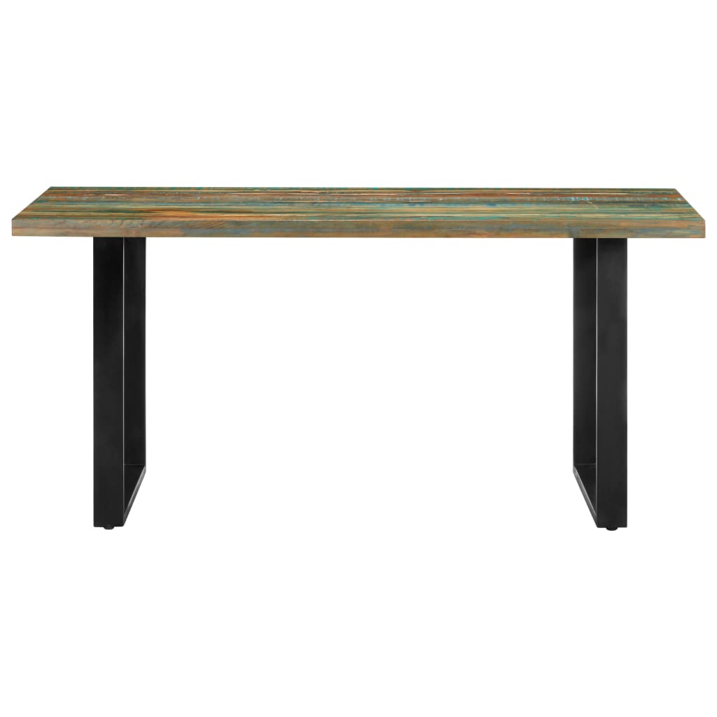 Table de salle à manger 160x80x75cm Bois de récupération massif - XIOS