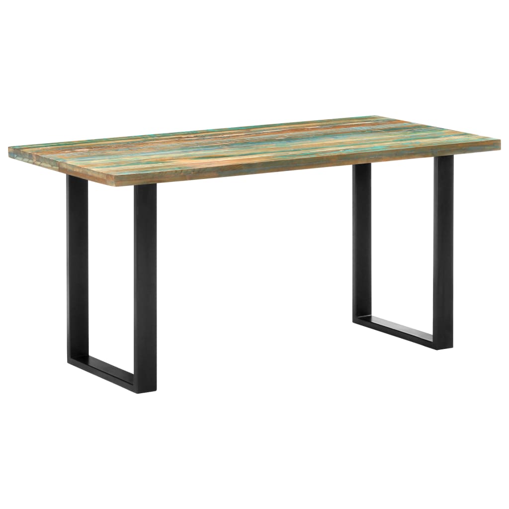 Table de salle à manger 160x80x75cm Bois de récupération massif - XIOS