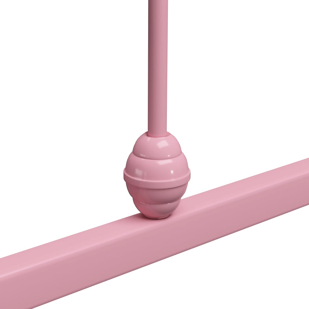 Cadre de lit sans matelas rose métal 100x200 cm - XIOS