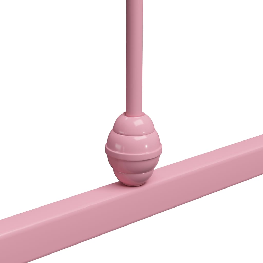 Cadre de lit sans matelas rose métal 140x200 cm - XIOS