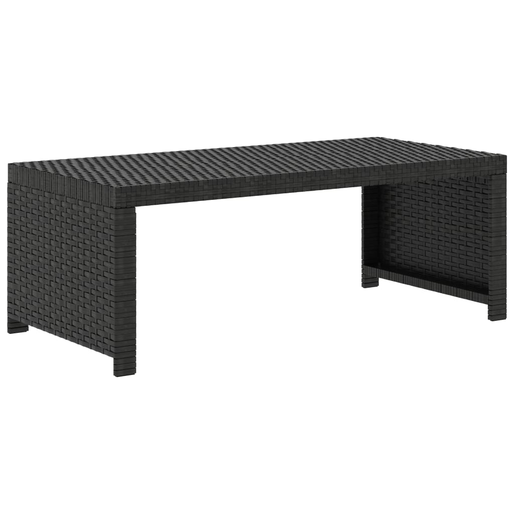Salon de jardin 5 pcs avec coussins Résine tressée Noir - XIOS