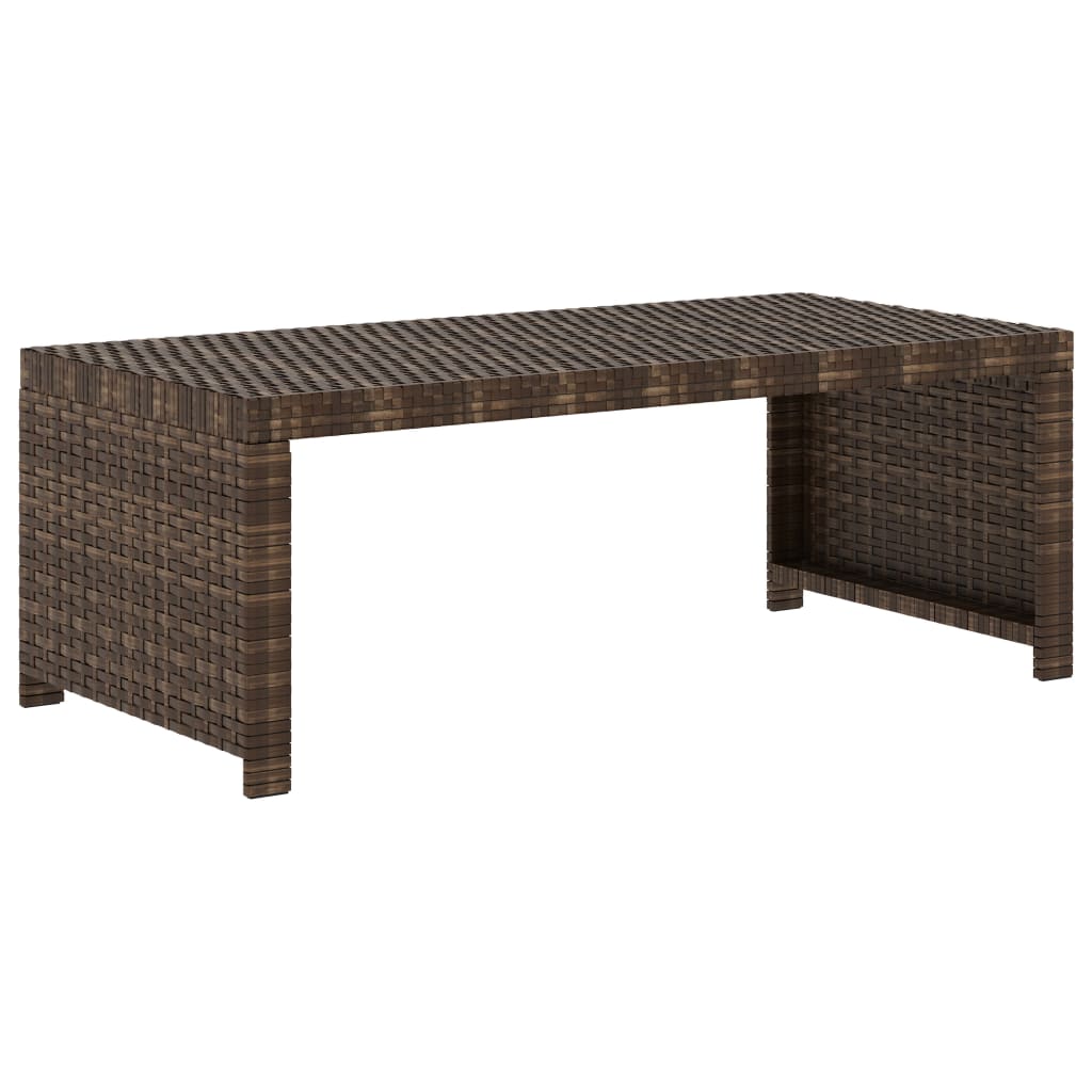 Salon de jardin 5 pcs avec coussins Résine tressée Marron - XIOS