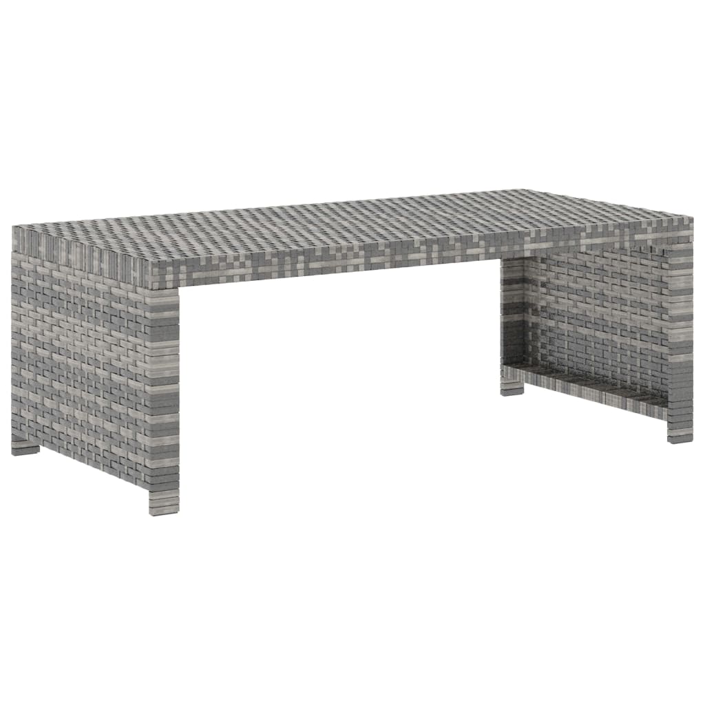 Salon de jardin 5 pcs avec coussins résine tressée gris - XIOS