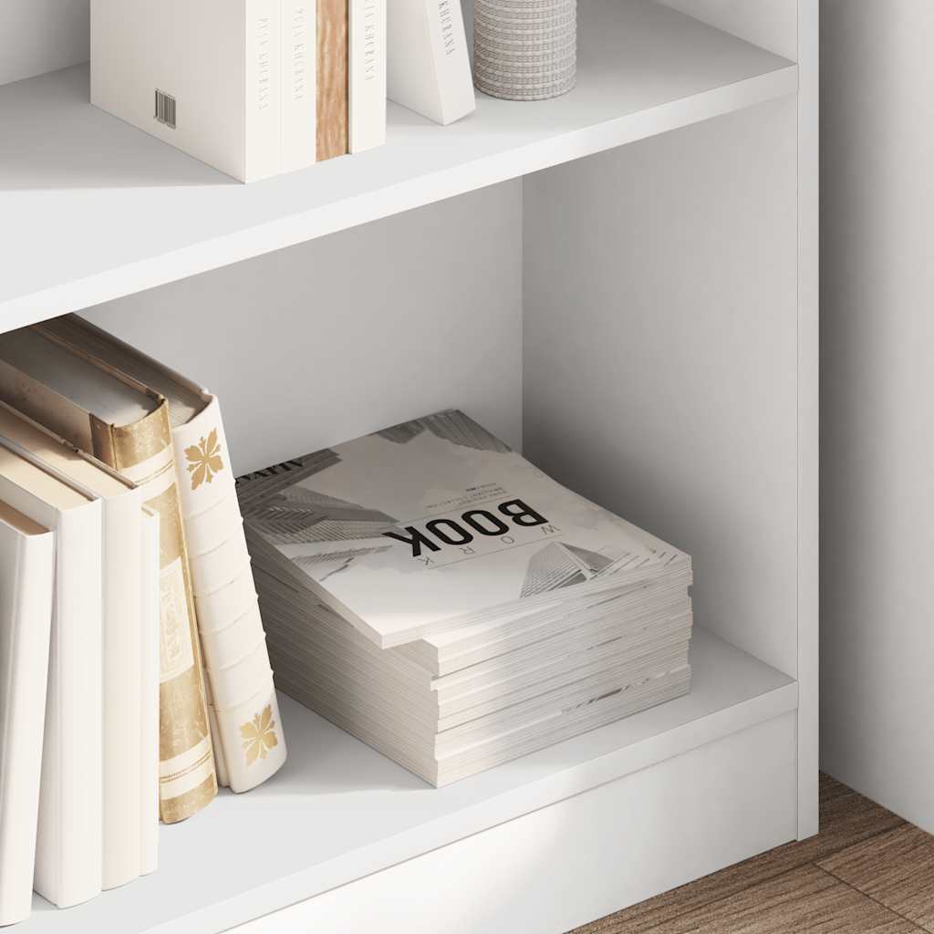 Bibliothèque blanc 80x24x75 cm bois d'ingénierie - XIOS