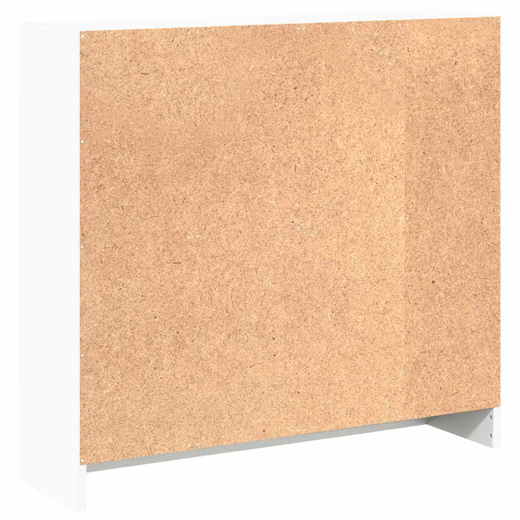 Bibliothèque blanc 80x24x75 cm bois d'ingénierie - XIOS