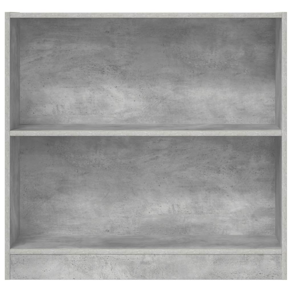 Bibliothèque Gris béton 80x24x75 cm Bois d'ingénierie - XIOS
