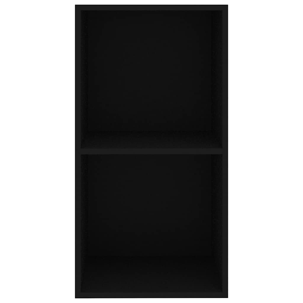 Bibliothèque noir 40x30x76,5 cm bois d'ingénierie - XIOS