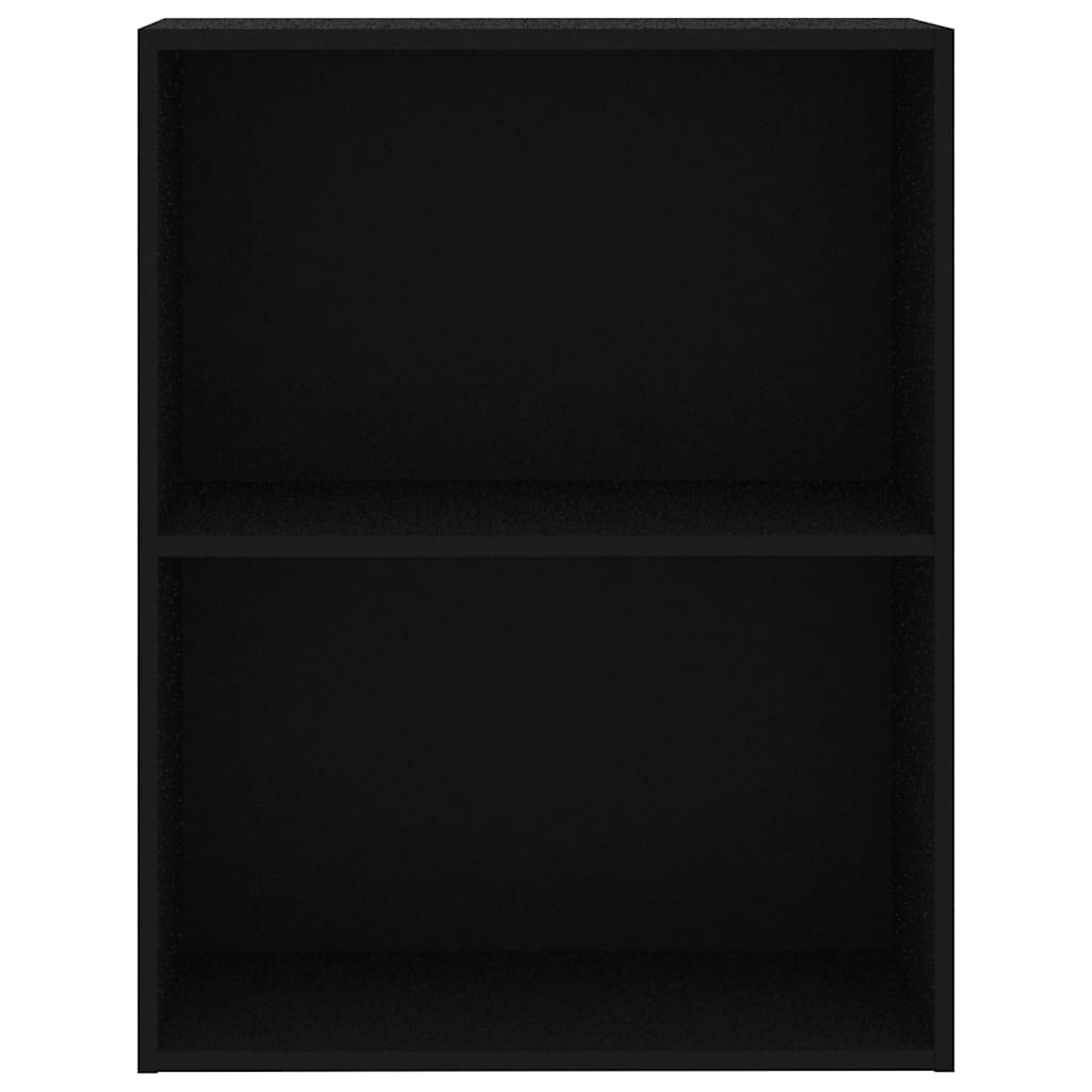 Bibliothèque noir 60x30x76,5 cm bois d'ingénierie - XIOS