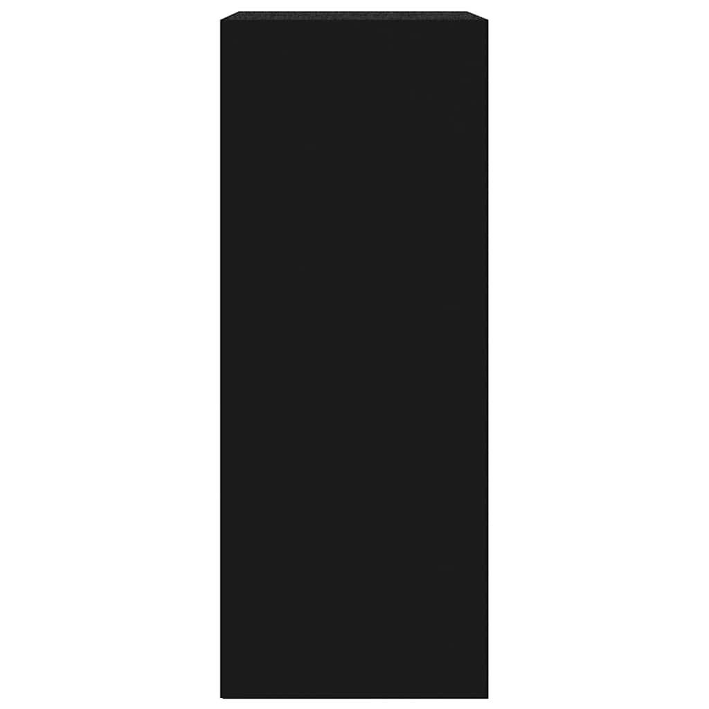 Bibliothèque noir 60x30x76,5 cm bois d'ingénierie - XIOS