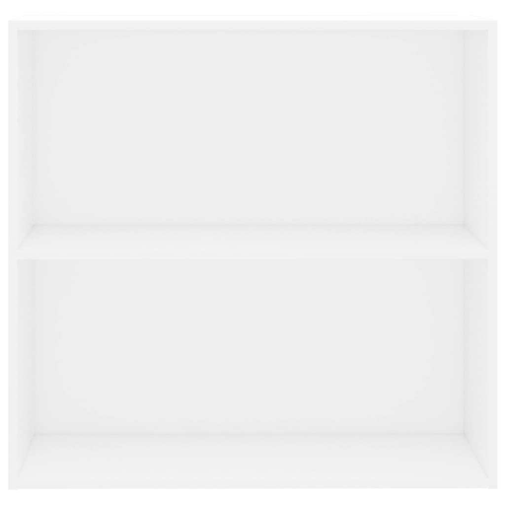 Bibliothèque blanc 80x30x76,5 cm bois d'ingénierie - XIOS