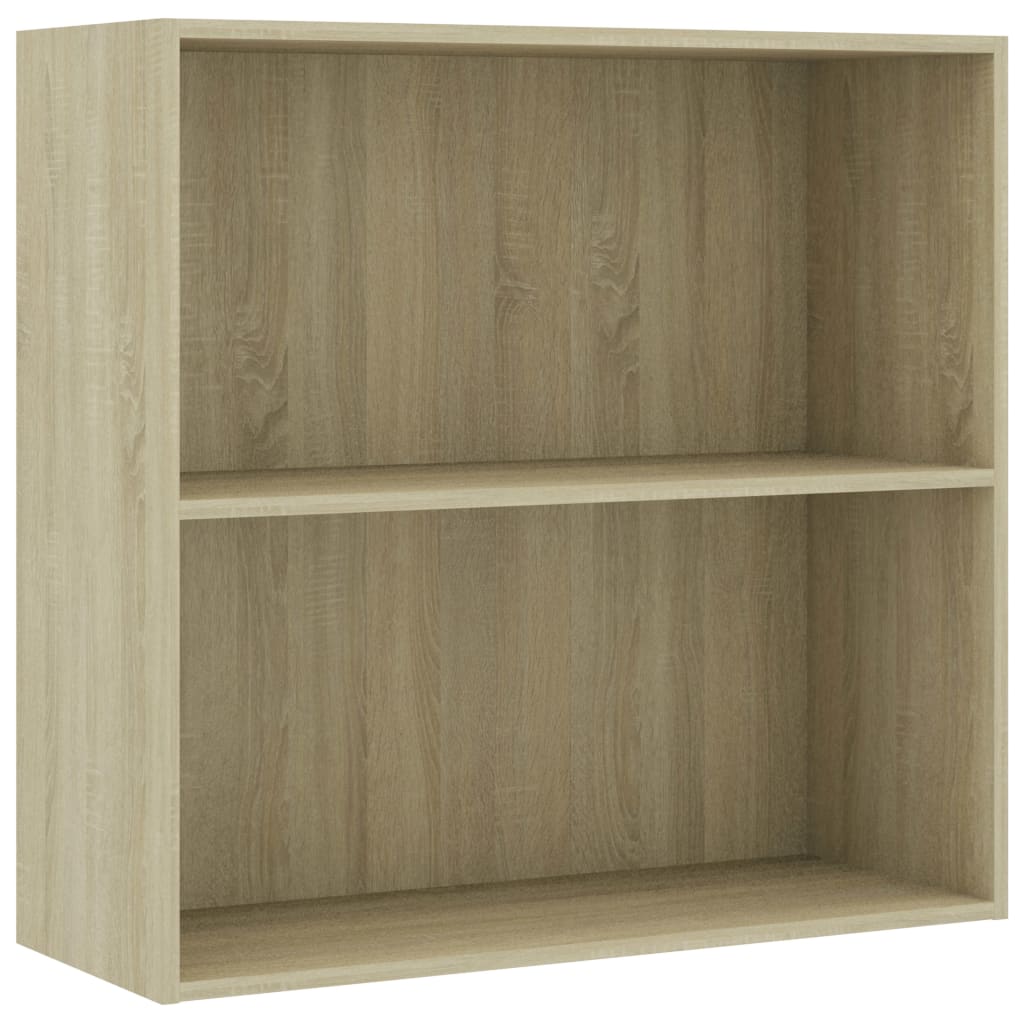 Bibliothèque chêne sonoma 80x30x76,5 cm bois d'ingénierie - XIOS