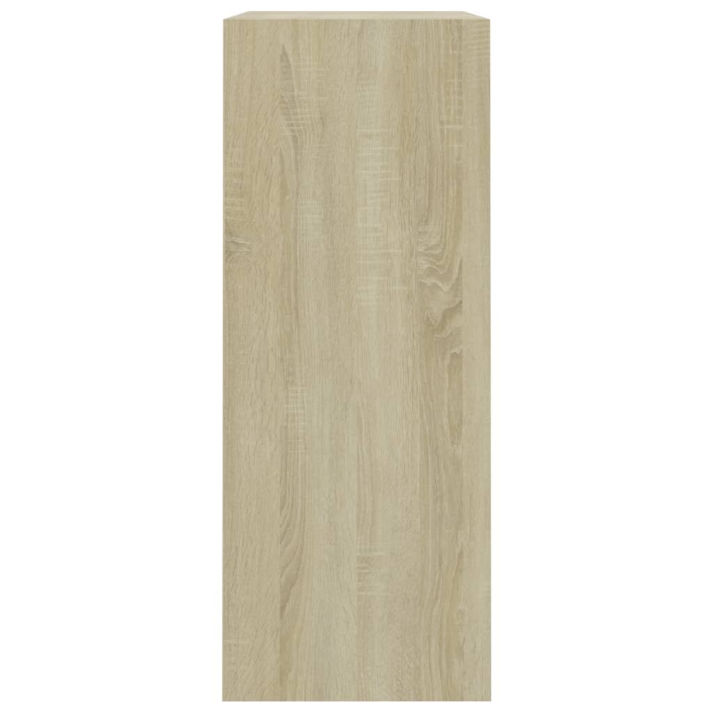 Bibliothèque chêne sonoma 80x30x76,5 cm bois d'ingénierie - XIOS