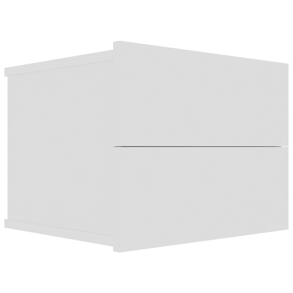 Tables de chevet 2 pcs Blanc 40x30x30 cm Bois d'ingénierie - XIOS