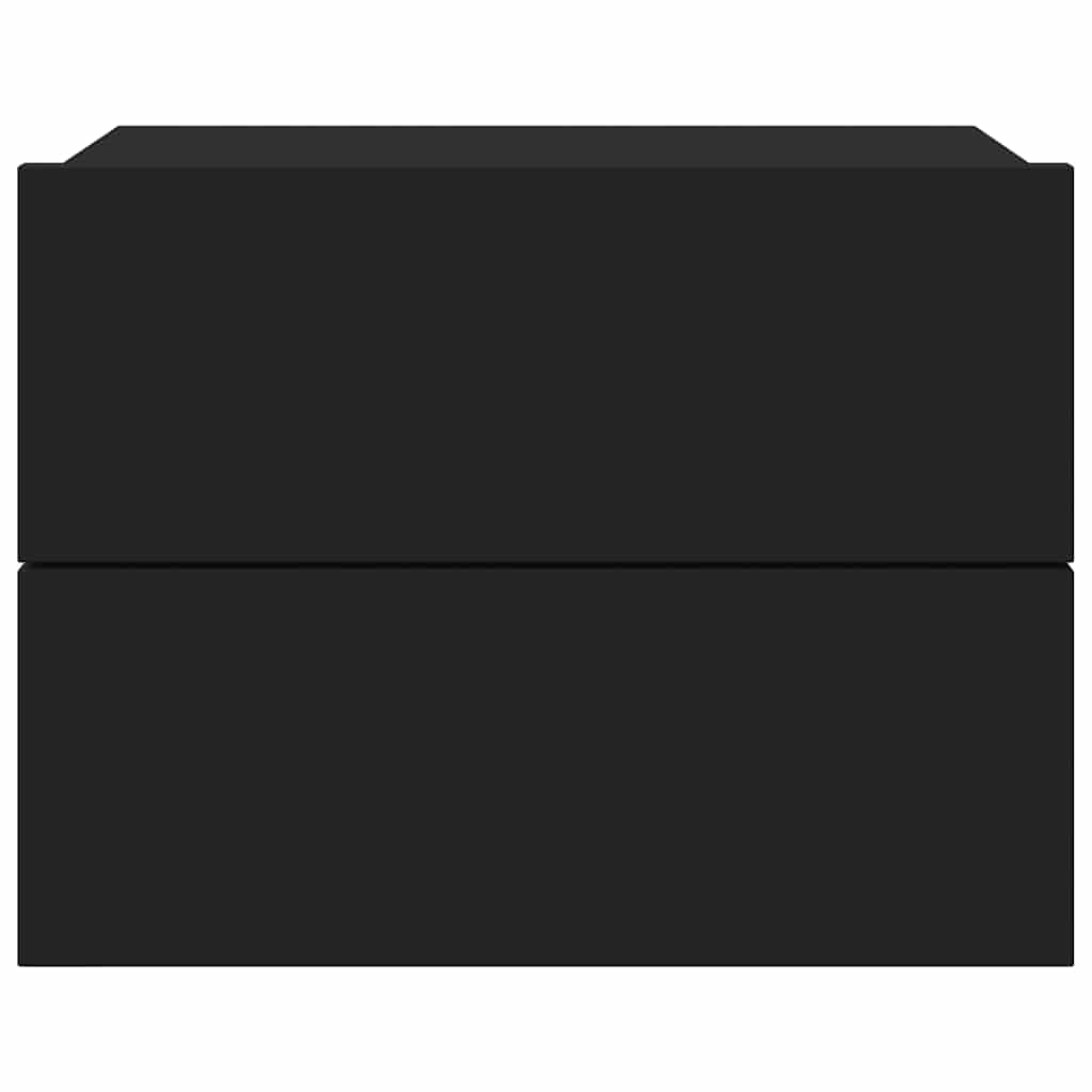 Table de chevet Noir 40x30x30 cm Bois d'ingénierie - XIOS