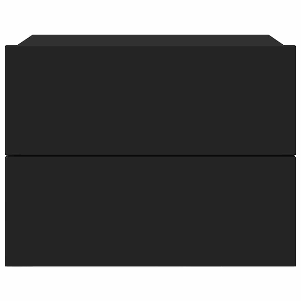 Tables de chevet 2 pcs Noir 40x30x30 cm Bois d'ingénierie - XIOS