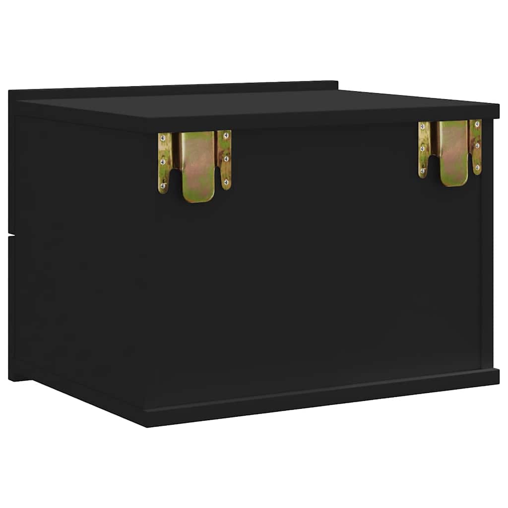 Tables de chevet 2 pcs Noir 40x30x30 cm Bois d'ingénierie - XIOS