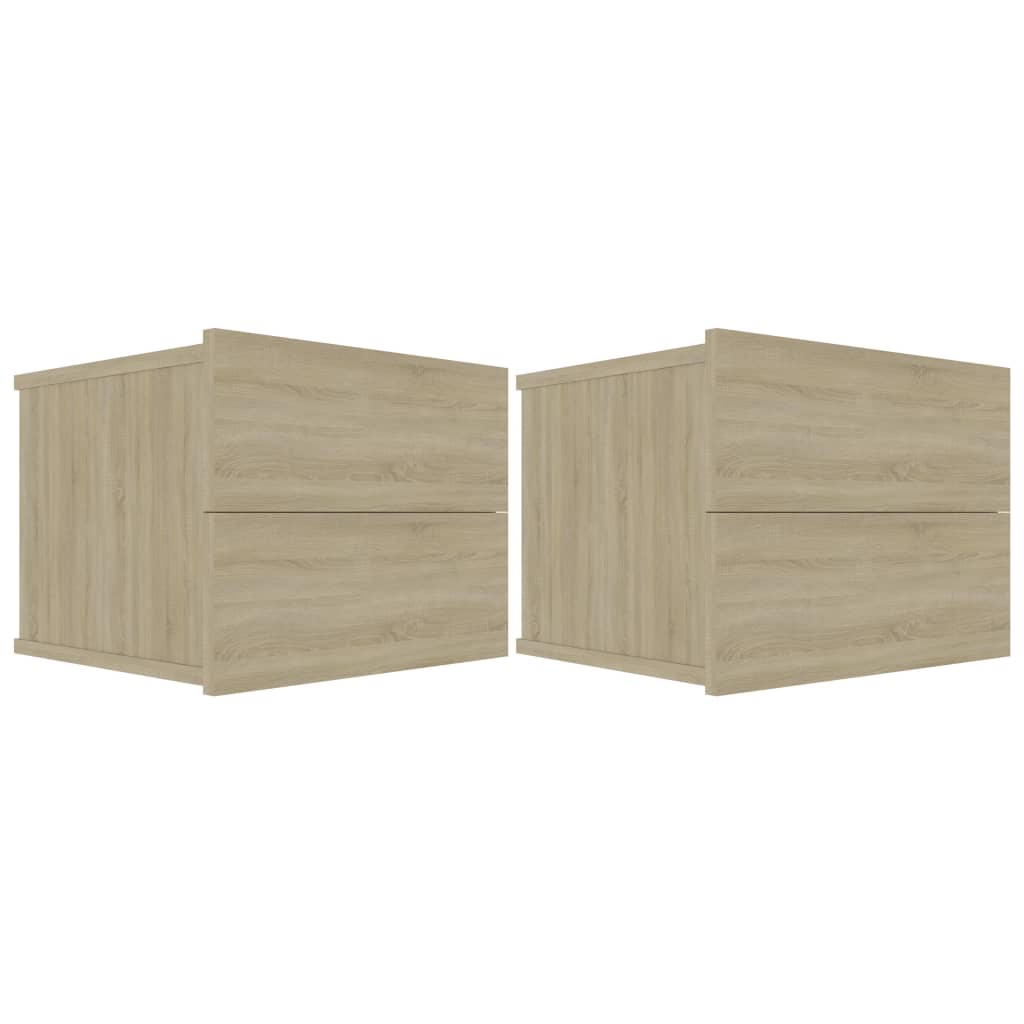 Tables de chevet 2 pcs Chêne sonoma 40x30x30 cm Bois ingénierie - XIOS