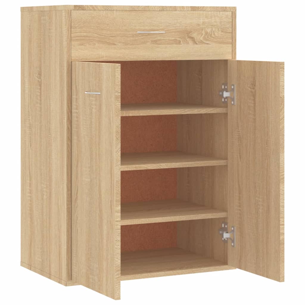 Armoire à chaussures Chêne sonoma 60x35x84 cm Bois d'ingénierie - XIOS