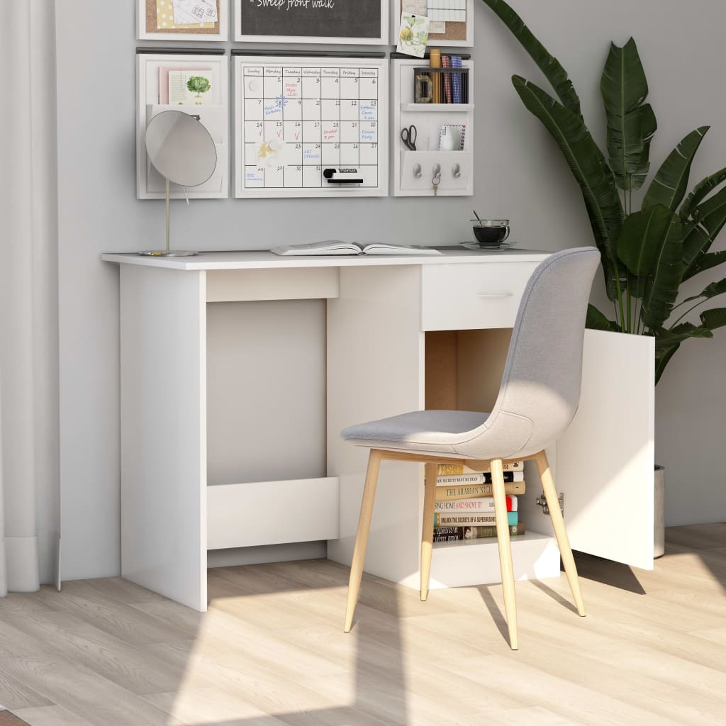 Bureau Blanc 100x50x76 cm Bois d'ingénierie - XIOS