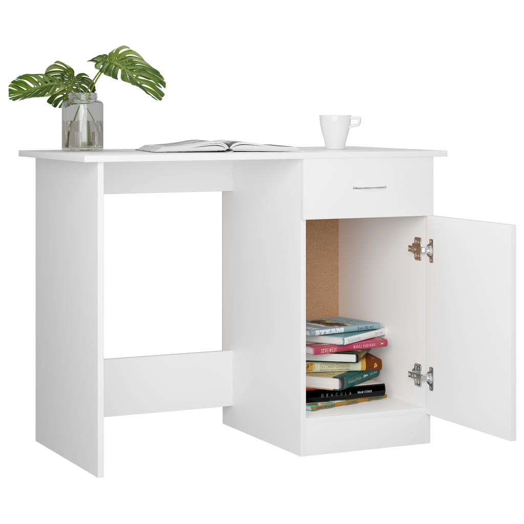 Bureau Blanc 100x50x76 cm Bois d'ingénierie - XIOS