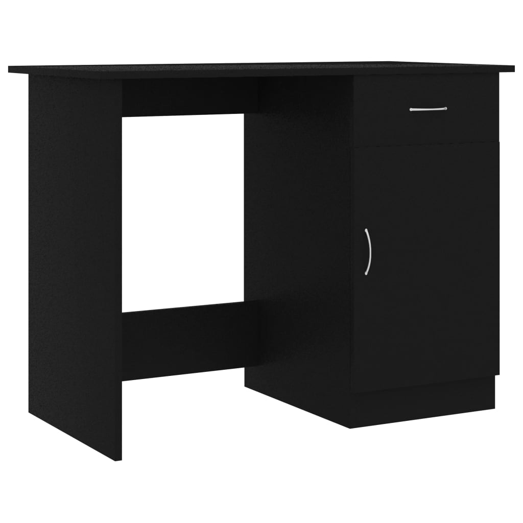 Bureau Noir 100x50x76 cm Bois d’ingénierie - XIOS