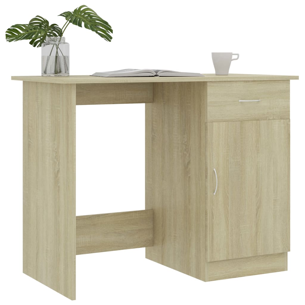 Bureau Chêne sonoma 100x50x76 cm Bois d’ingénierie - XIOS