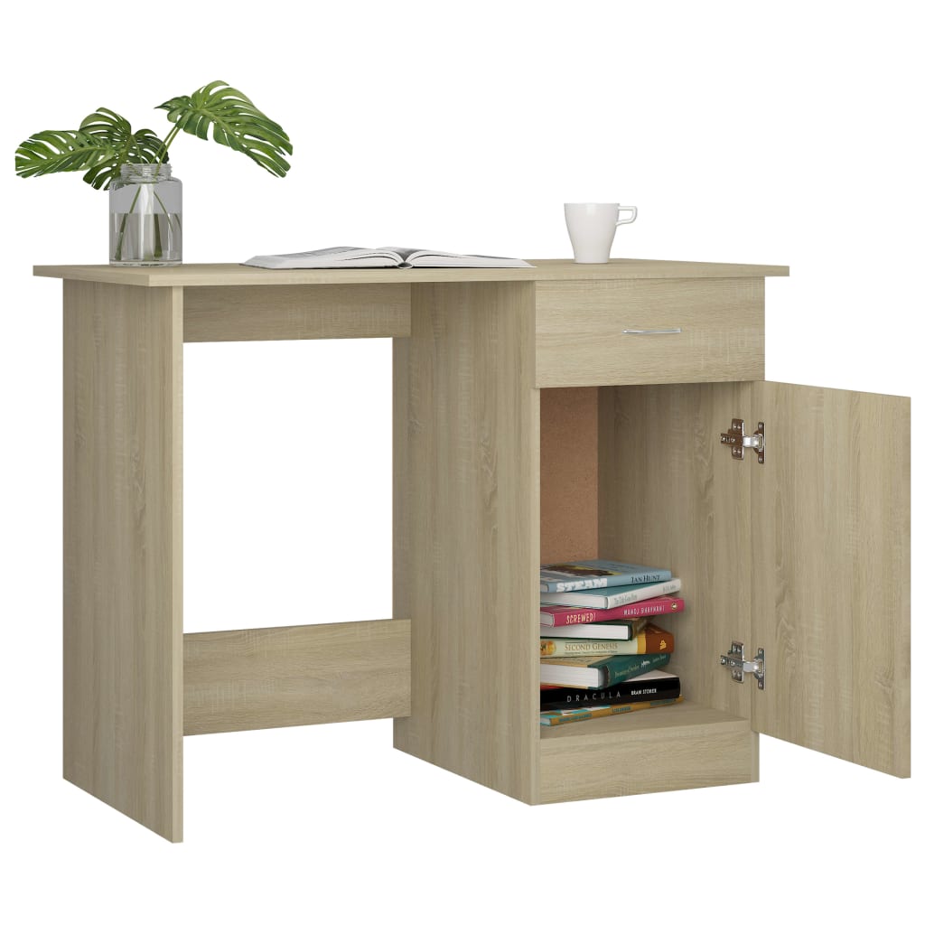 Bureau Chêne sonoma 100x50x76 cm Bois d’ingénierie - XIOS