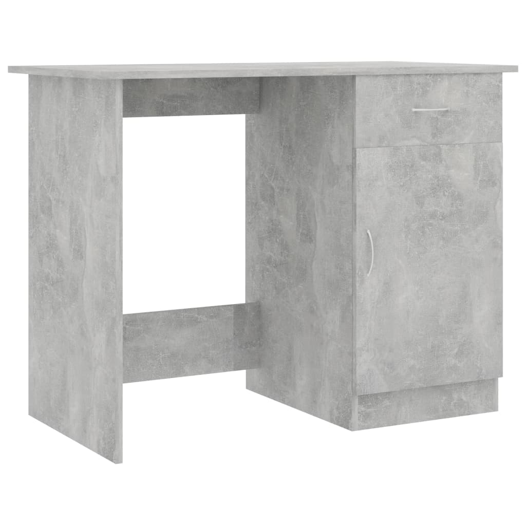 Bureau Gris béton 100x50x76 cm Bois d’ingénierie - XIOS