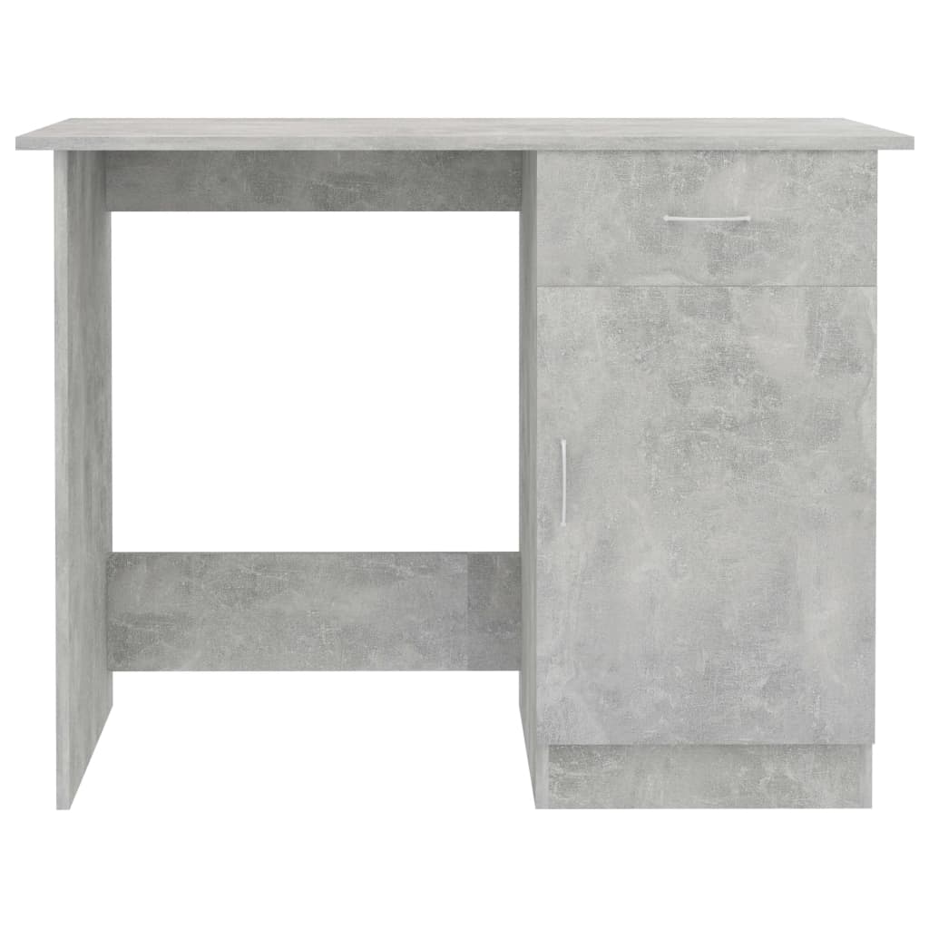 Bureau Gris béton 100x50x76 cm Bois d’ingénierie - XIOS