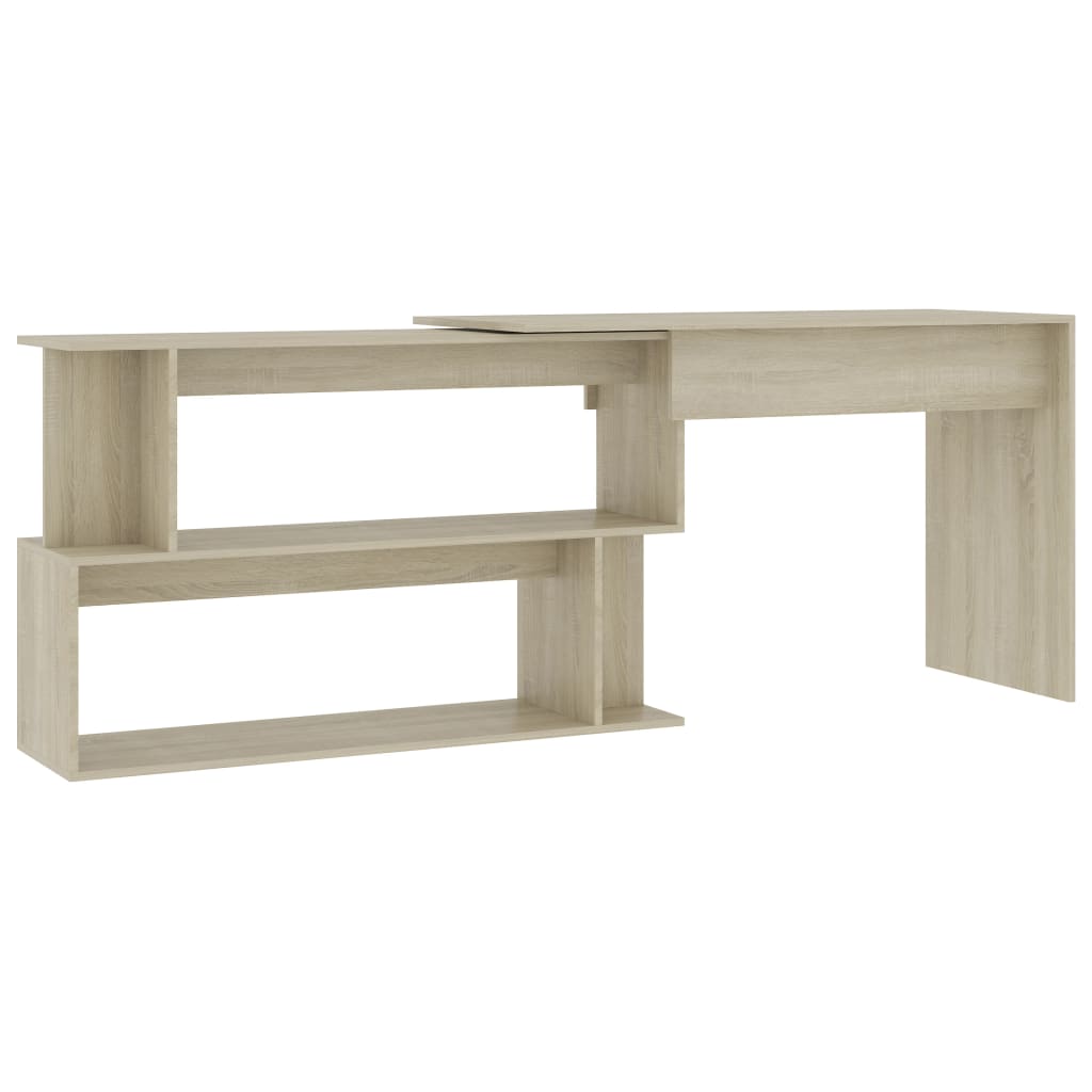 Bureau d'angle Chêne sonoma 200x50x76 cm Bois d’ingénierie - XIOS