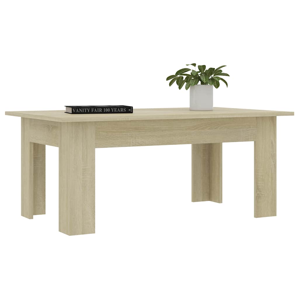 Table basse Chêne sonoma 100x60x42 cm Bois d’ingénierie - XIOS