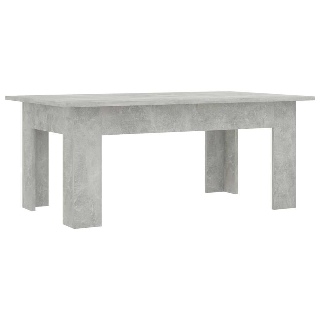 Table basse Gris béton 100x60x42 cm Bois d’ingénierie - XIOS