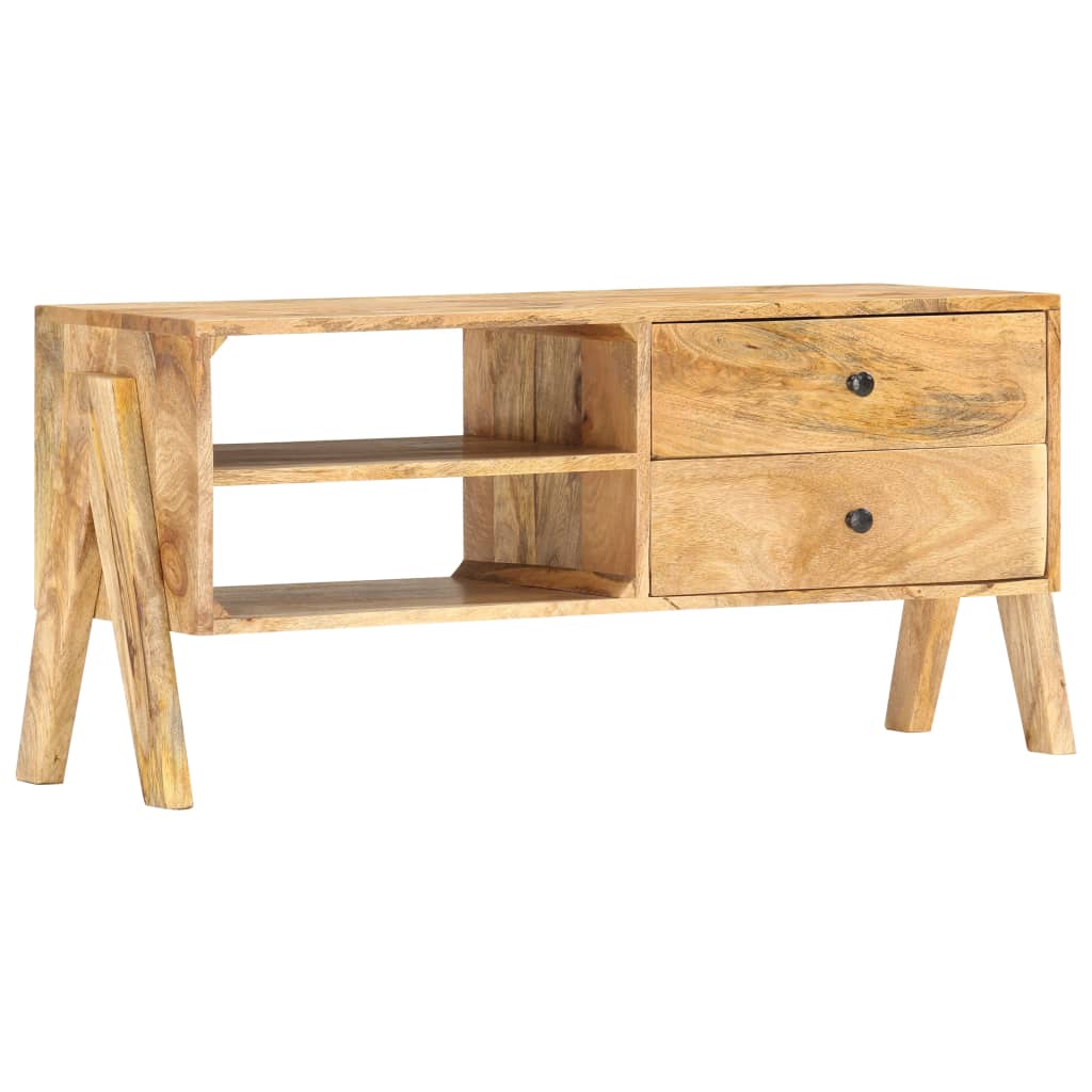 Meuble TV 97 x 35 x 47 cm Bois de manguier massif - XIOS