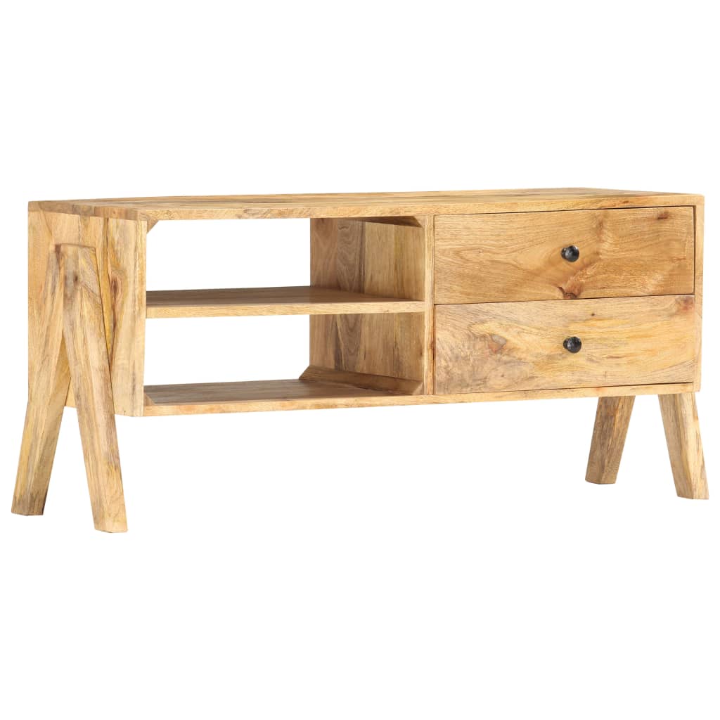 Meuble TV 97 x 35 x 47 cm Bois de manguier massif - XIOS