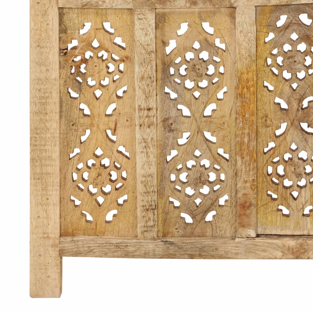 Cloison de séparation 5 panneaux 200x165 cm Bois de manguier - XIOS