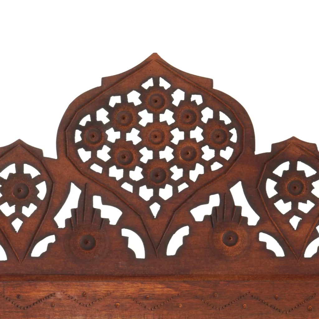 Cloison de séparation 5 panneaux Marron 200x165cm Bois manguier - XIOS