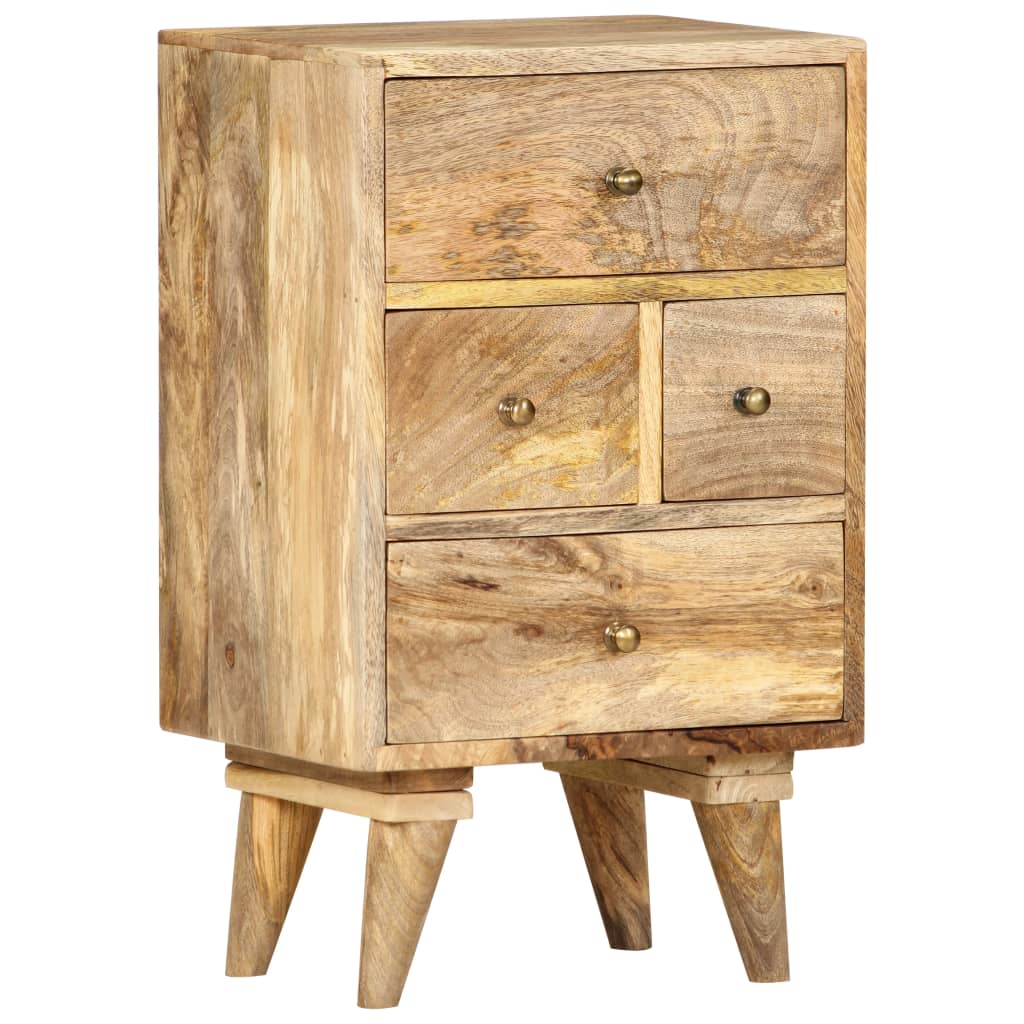 Table de chevet 36 x 30 x 60 cm Bois de manguier massif