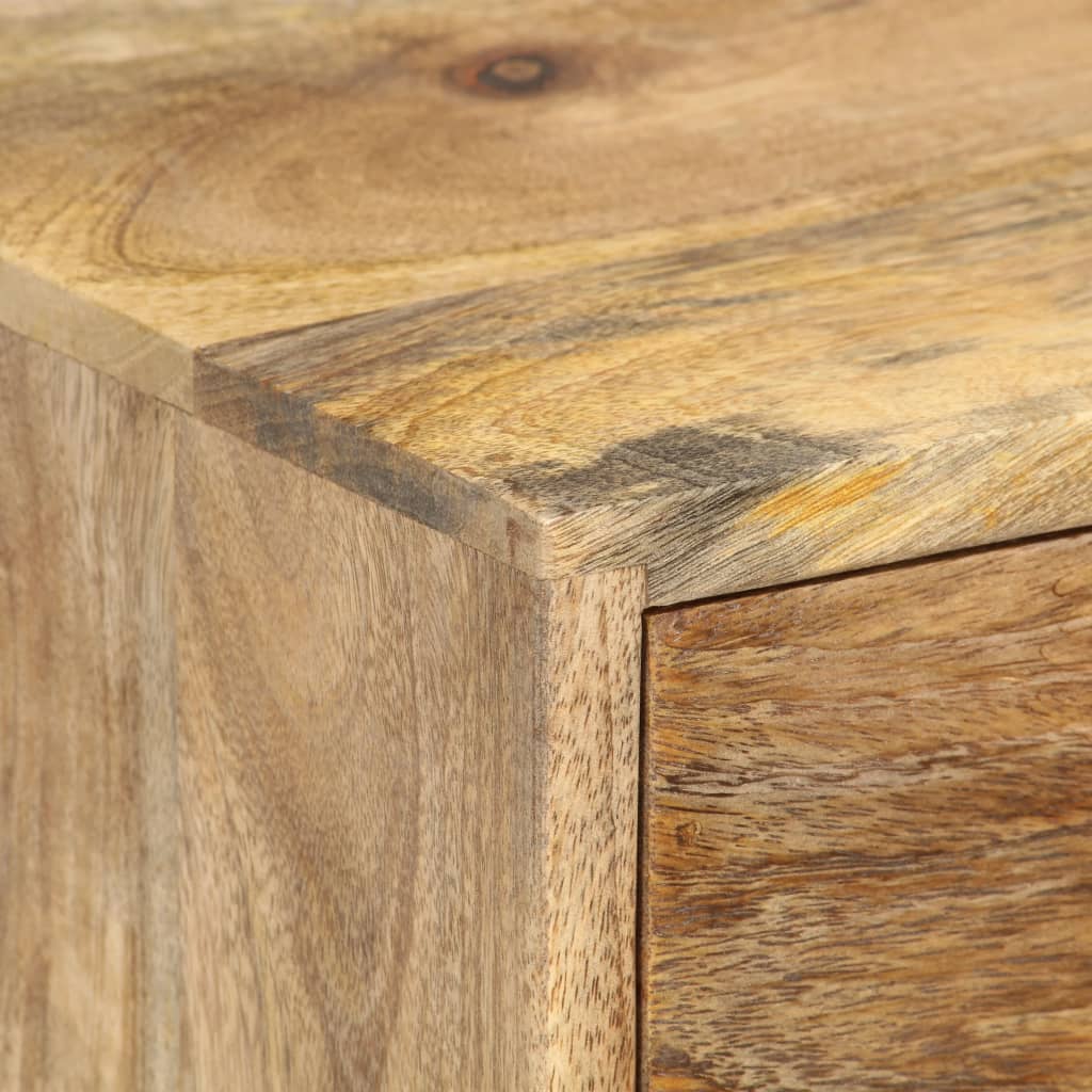 Table de chevet 36 x 30 x 60 cm Bois de manguier massif