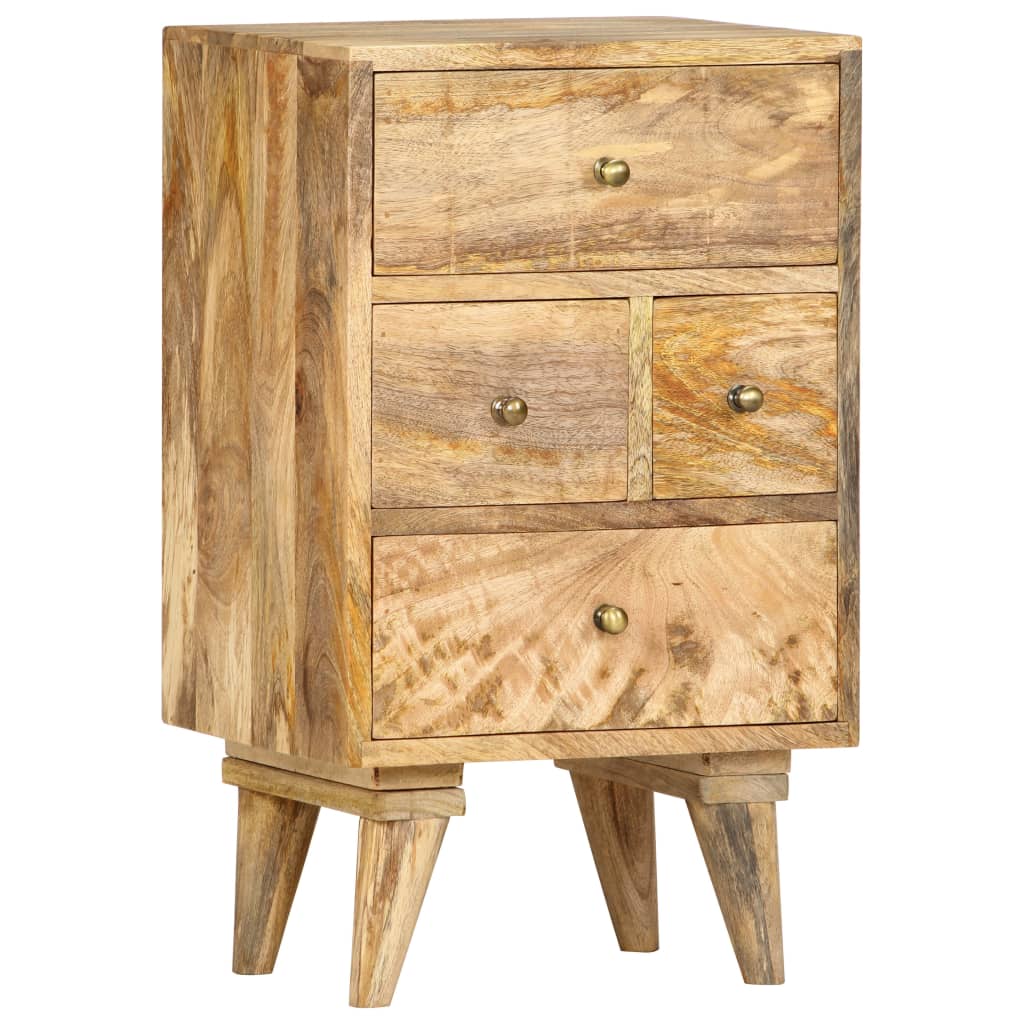 Table de chevet 36 x 30 x 60 cm Bois de manguier massif
