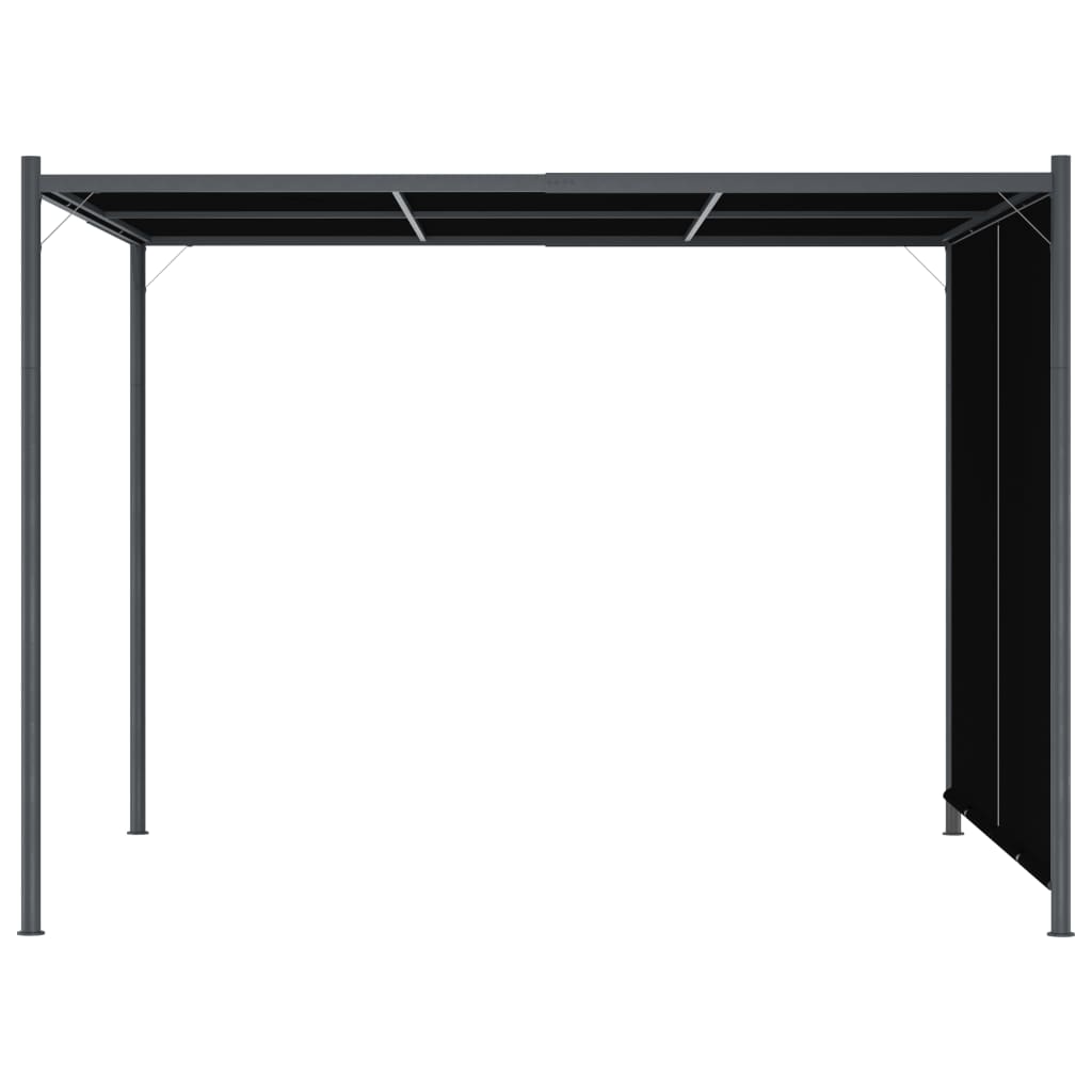 Pergola de jardin avec toit rétractable 3x3 m Anthracite - XIOS