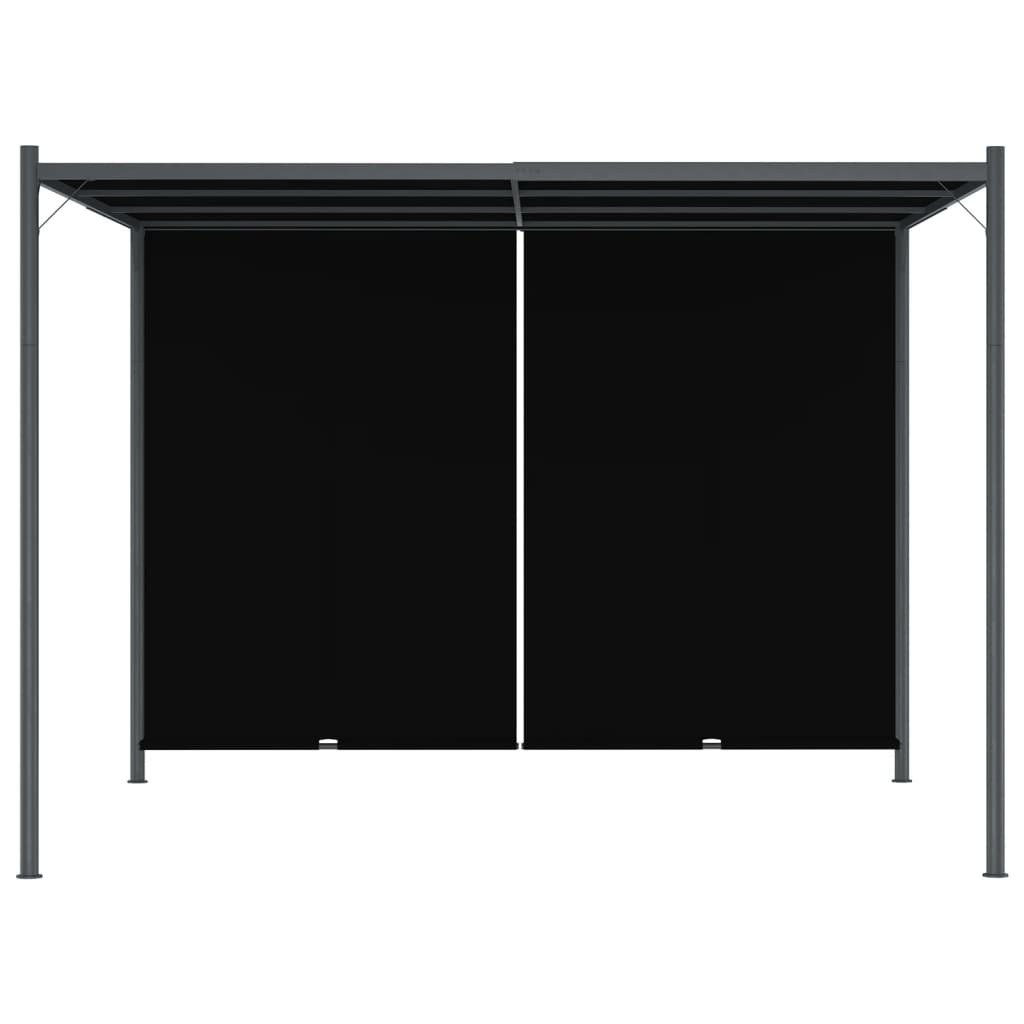 Pergola de jardin avec toit rétractable 3x3 m Anthracite - XIOS